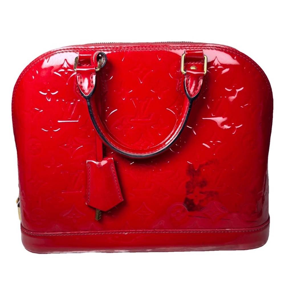 Louis Vuitton Red Patent Leather Alma